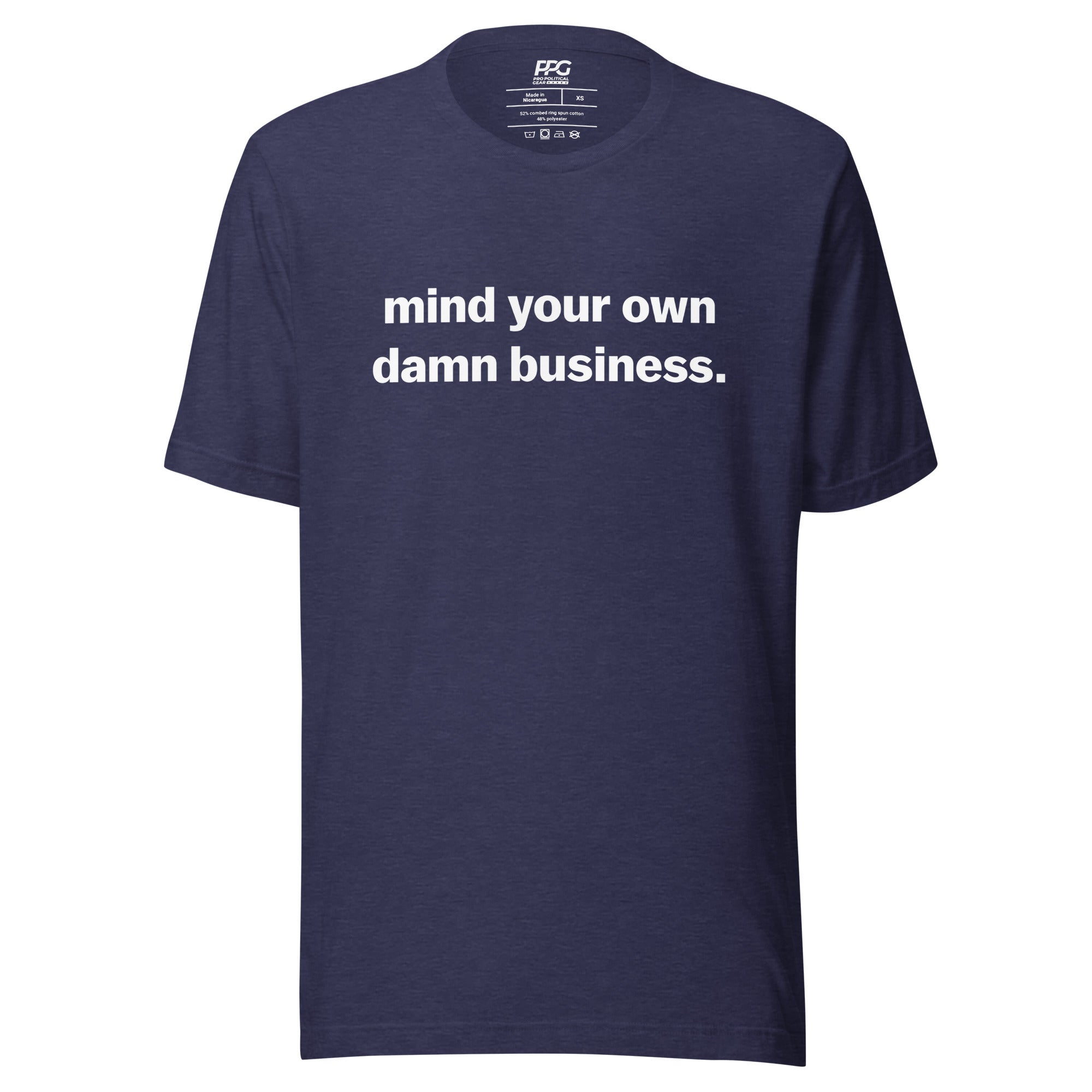 "Mind Your Own Damn Business" Harris-Walz '24 Unisex t-shirt