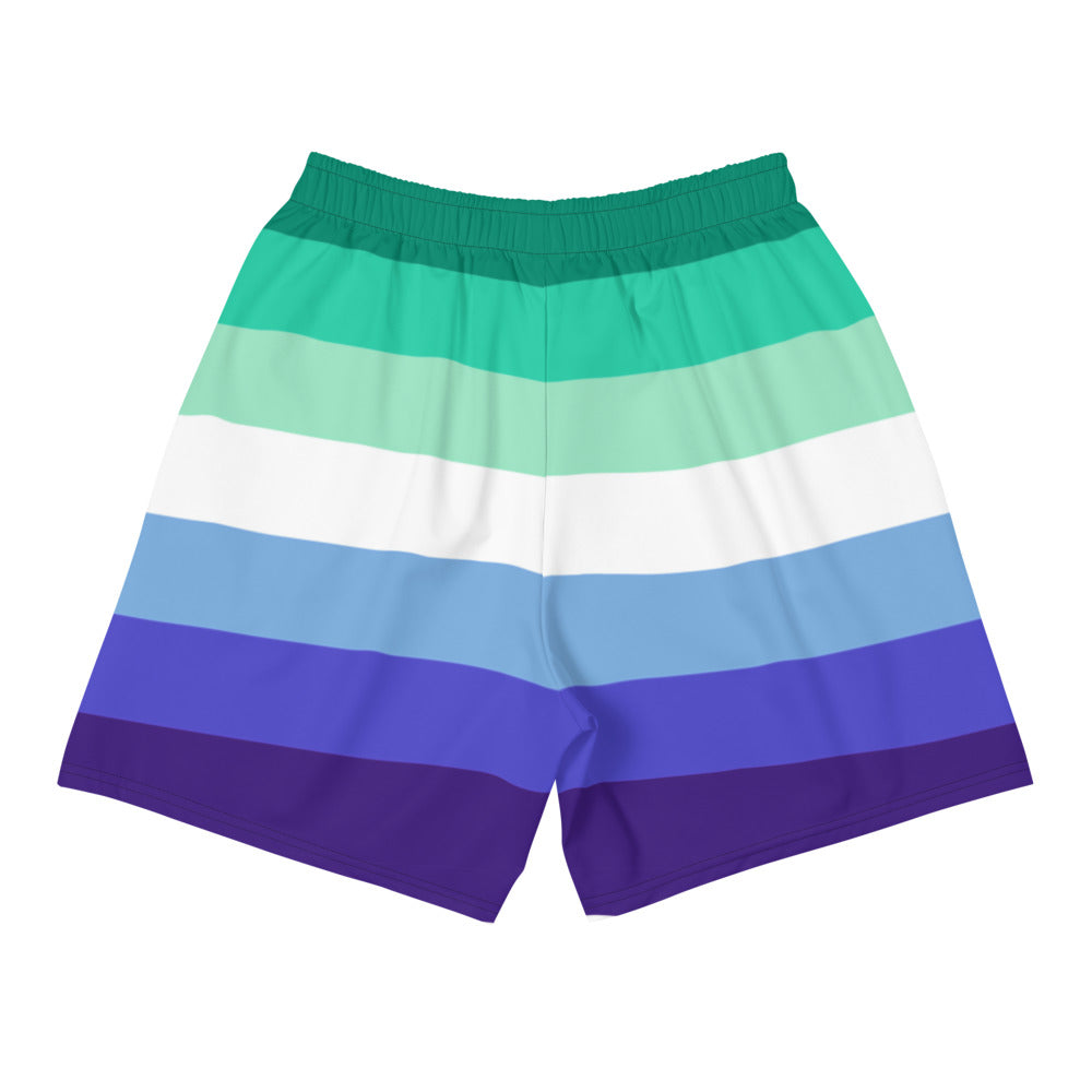 Gay Men Pride Athletic Long Shorts