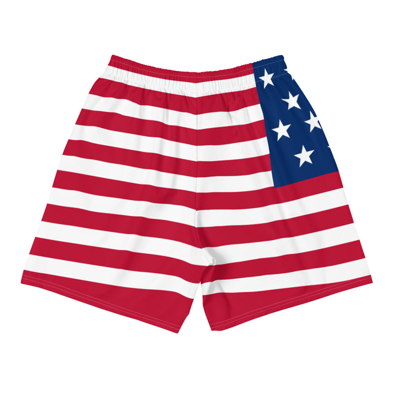 United States Flag Men's Athletic Long Shorts