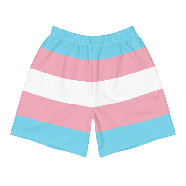 Men's Trans Flag Athletic Long Shorts