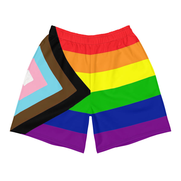 Men's Modern Pride Flag Athletic Long Shorts