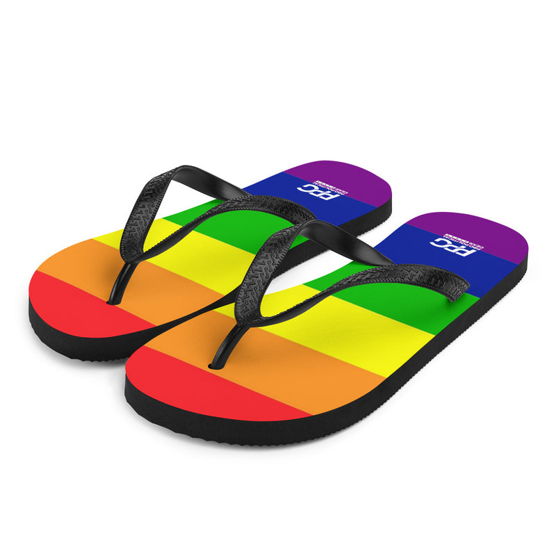 LGBTQ Pride Flag Flip-Flops