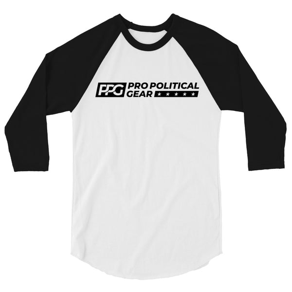 Pro Political Black 3/4 Sleeve Raglan Shirt